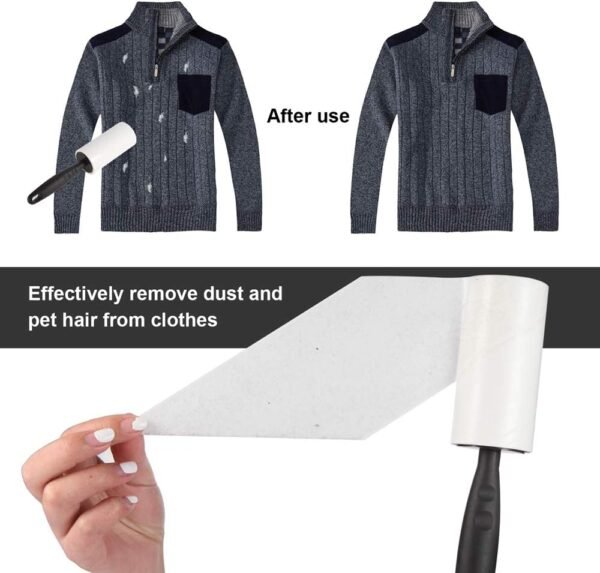 61-o6tu9z1L._AC_SL1000_ Review of COMMEMA Lint Rollers Extra Sticky Pet Hair Remover for Clothes and Furniture