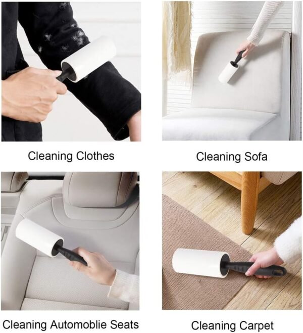 619i77aY76L._AC_SL1000_ Review of COMMEMA Lint Rollers Extra Sticky Pet Hair Remover for Clothes and Furniture