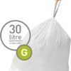 61kNKblXl0L._AC_SL1500_ Review of simplehuman Code G Custom Fit Trash Bags for Perfect Can Fit