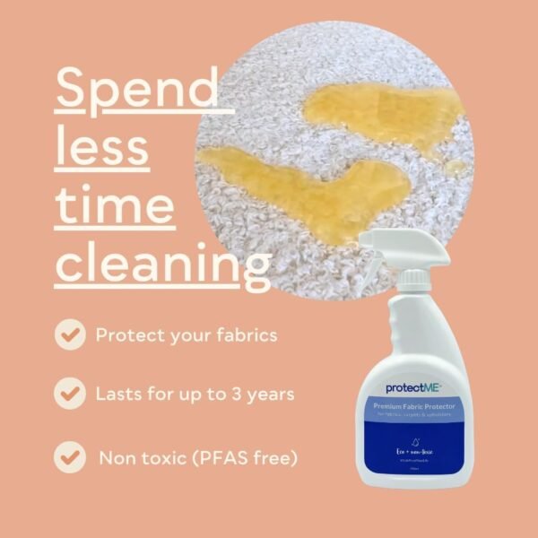 Review of protectME Fabric Protector Spray for Upholstery and Stain Resistant Protection