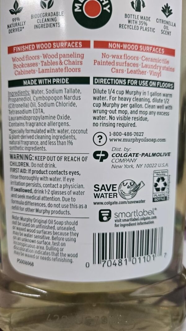 719-192z1L._SL1500_ Murphy Oil Soap review Pack of 2 cleans wood and surfaces effectively