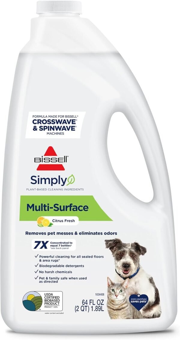 71Ck9il-vPL._AC_SL1500_ Bissell Simply Multi-Surface Formula 31231 review for effective floor cleaning solutions