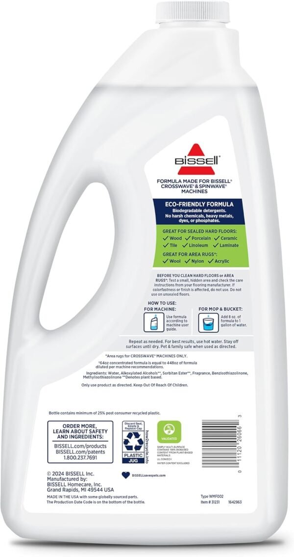 71W8D2wtEtL._AC_SL1500_ Bissell Simply Multi-Surface Formula 31231 review for effective floor cleaning solutions