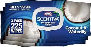 Clorox Scentiva Disinfecting Wipes Review Coconut and Waterlily Scent Pack of 3