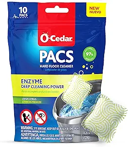 81JuqxzLGjL.__AC_SX300_SY300_QL70_FMwebp_ Comprehensive review of O-Cedar PACS hard floor cleaner Crisp Citrus scent 10 count