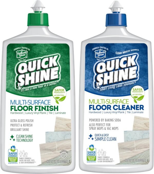 Quick Shine Multi Surface Floor Cleaner and Polish review for hardwood and tile floors
