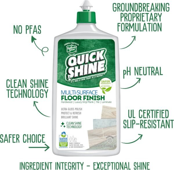 Quick Shine Multi Surface Floor Cleaner and Polish review for hardwood and tile floors