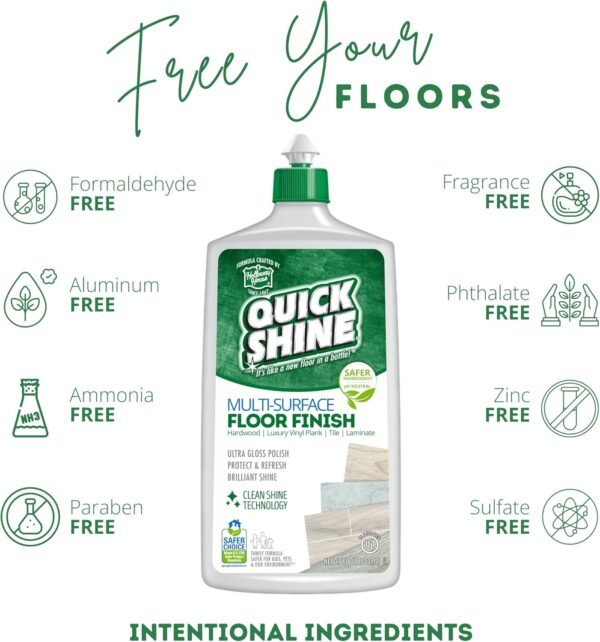 Quick Shine Multi Surface Floor Cleaner and Polish review for hardwood and tile floors
